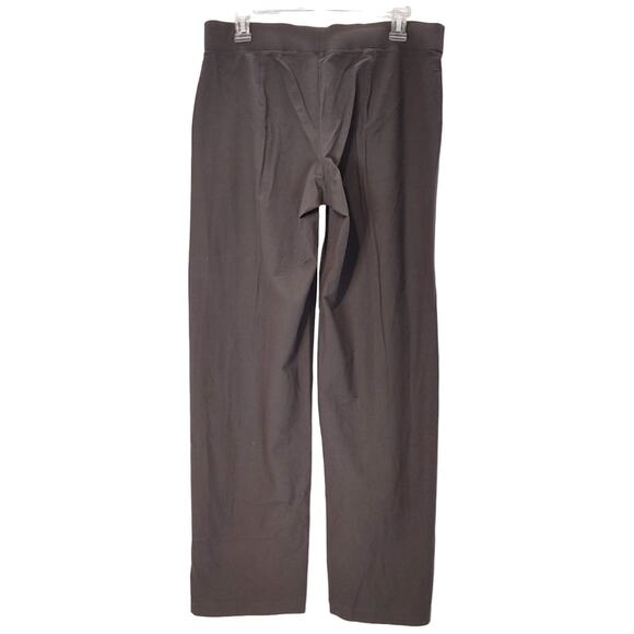 Eileen Fisher Pull On Wide Leg Pant Elastic Waist Mid Rise Stretch Gray Womens M - Picture 4 of 8